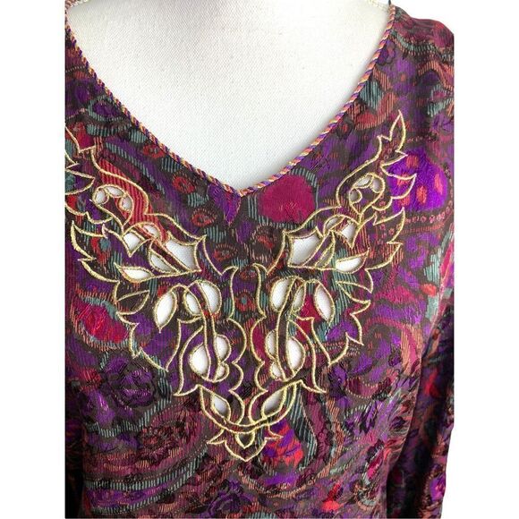 Oscar De La Renta Vintage 80’s Silk two piece Set - Picture 2 of 11